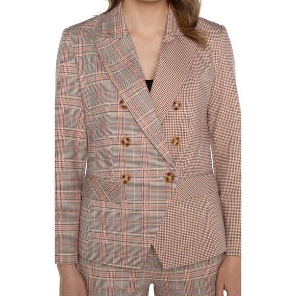Liverpool Los Angeles Jackets & Blazers - NWT LIVERPOOL LOS ANGELES HALF & HALF DOUBLE BREASTED BLAZER XLARGE